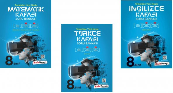 Kafadengi 8. Sınıf Lgs Matematik + Türkçe + İngilizce Kafası Soru Seti 3 Kitap 2023 ürün görseli