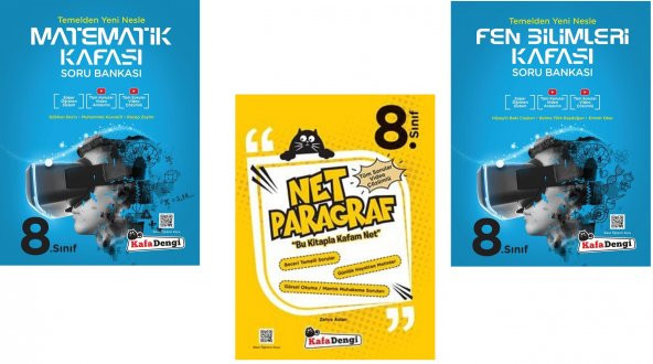 Kafadengi 8. Sınıf Lgs Matematik + Fen + Paragraf Kafası Soru Seti 3 Kitap 2023 ürün görseli