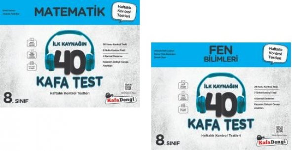 Kafadengi 2024 8. Sınıf Lgs Matematik Fen Bilimleri Kafa Test Seti 2 Kitap ürün görseli