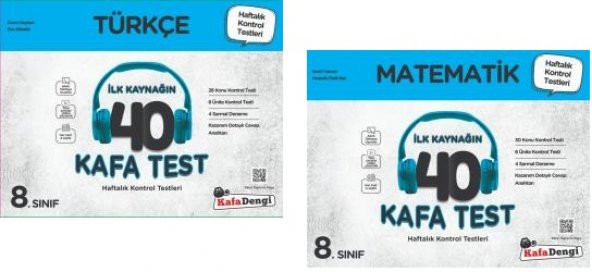 Kafadengi 8. Sınıf Lgs Türkçe Matematik Kafa Test Seti 2 Kitap 2023 ürün görseli