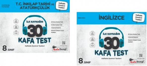 Kafadengi 8. Sınıf Lgs İngilizce + İnkılap Tarihi Kafa Test Seti 2 Kitap 2023