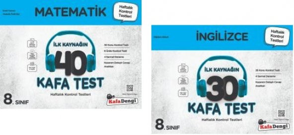 Kafadengi 8. Sınıf Lgs Matematik + İngilizce Kafa Test Seti 2 Kitap 2023 ürün görseli