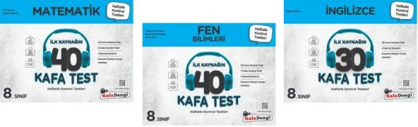 Kafadengi 2024 8. Sınıf Lgs Matematik + Fen + İngilizce Kafa Test Seti 3 Kitap ürün görseli