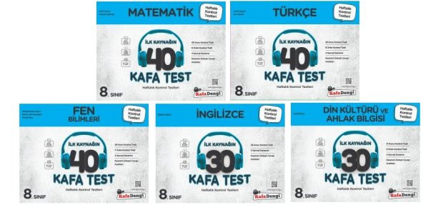 Kafadengi 2024 8. Sınıf Lgs Matematik + Türkçe + Fen + İngilizce + Din Kafa Test Seti 5 Kitap