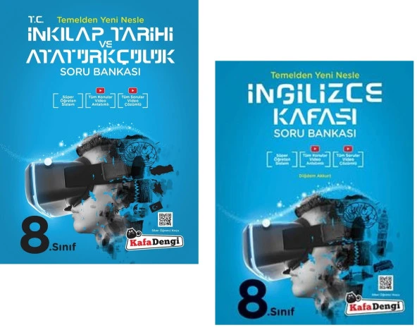 Kafadengi 2024 8. Sınıf Lgs İngilizce + İnkılap Tarihi Kafası Soru Seti 2 Kitap ürün görseli