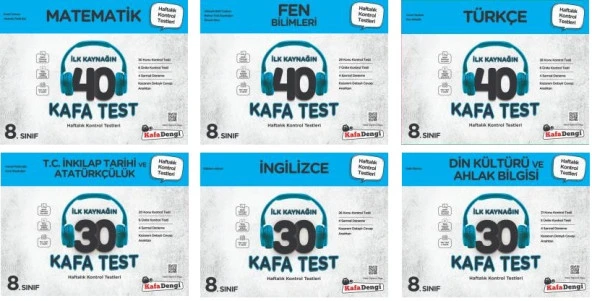 Kafadengi 2024 8. Sınıf Lgs Kafa Test Seti 6 Kitap Tam Set ürün görseli