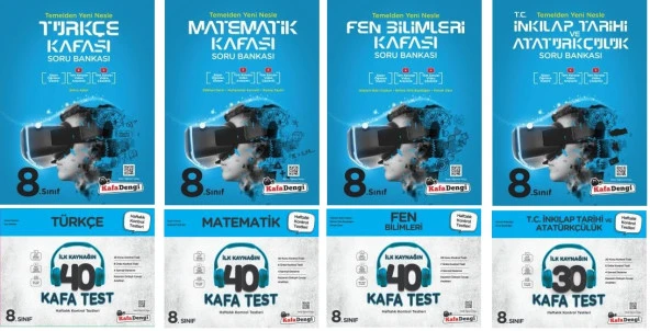 Kafadengi 2024 8. Sınıf Lgs Kafa Soru + Test Seti 8 Kitap ürün görseli
