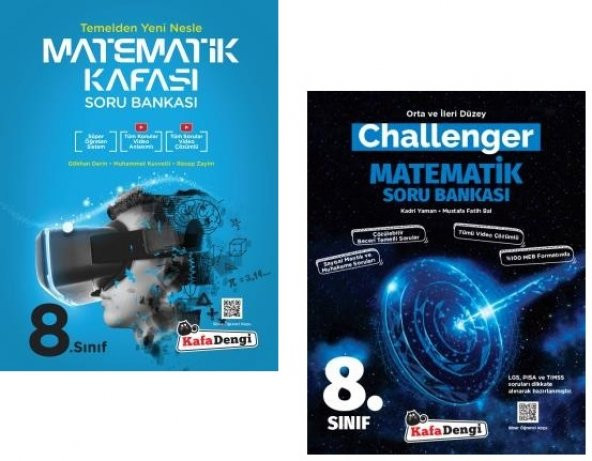 Kafadengi 8. Sınıf Lgs Matematik Kafası + Challenger Soru Seti 2 Kitap 2023 ürün görseli