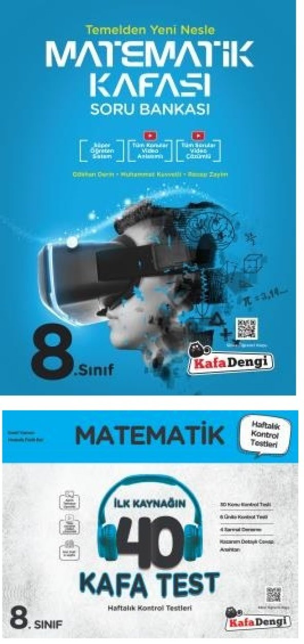 Kafadengi 8. Sınıf Lgs Matematik Kafası Soru + Kafa Test Seti 2 Kitap 2023 ürün görseli