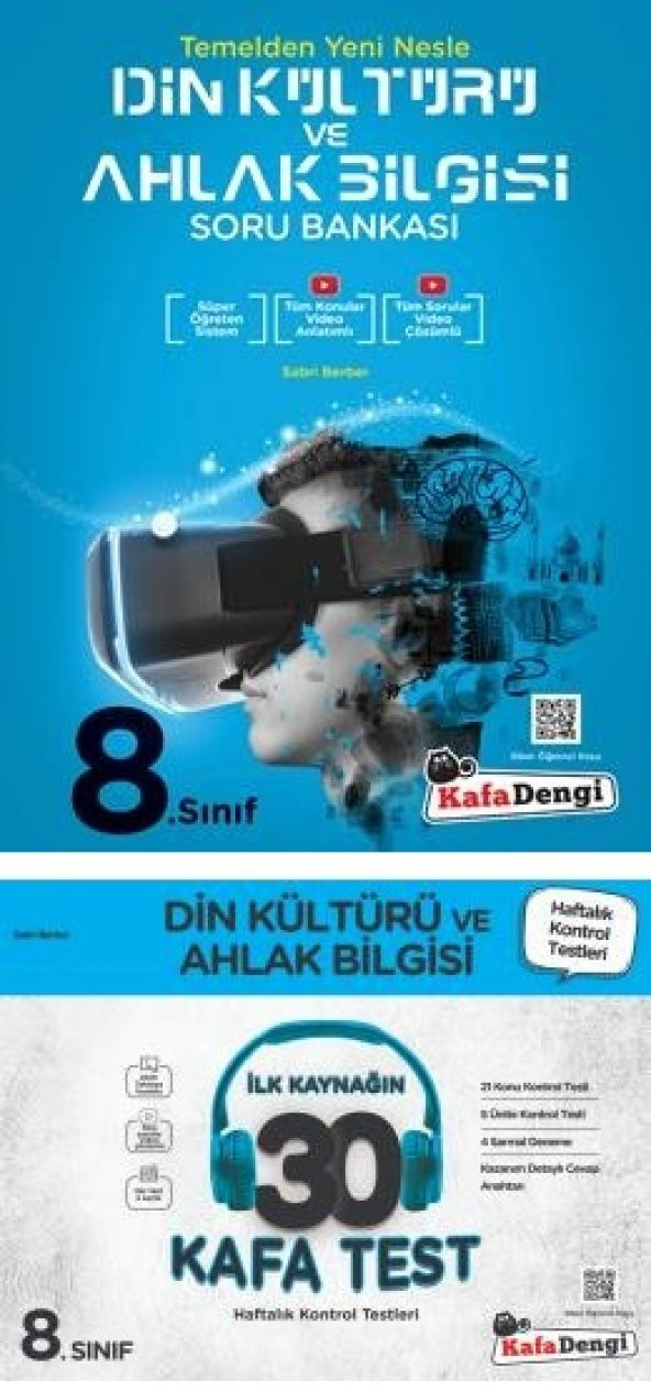 Kafadengi 8. Sınıf Lgs Din Kafası Soru + Kafa Test Seti 2 Kitap 2023 ürün görseli