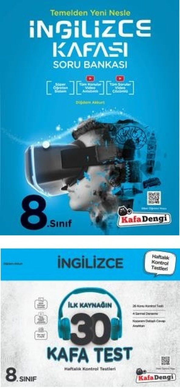 Kafadengi 8. Sınıf Lgs İngilizce Kafası Soru + Kafa Test Seti 2 Kitap 2023 ürün görseli