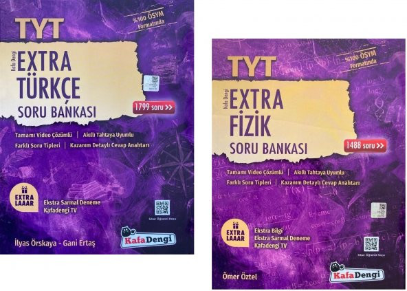 Kafadengi Tyt Türkçe + Fizik Extra Soru Seti 2 Kitap 2023