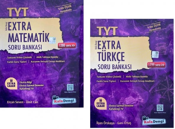 Kafadengi Tyt Matematik + Türkçe Extra Soru Seti 2 Kitap 2023 ürün görseli