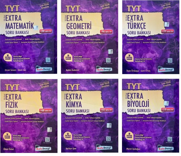 Kafadengi Tyt Sayısal Extra Soru Bankası Seti 6 Kitap 2023 ürün görseli