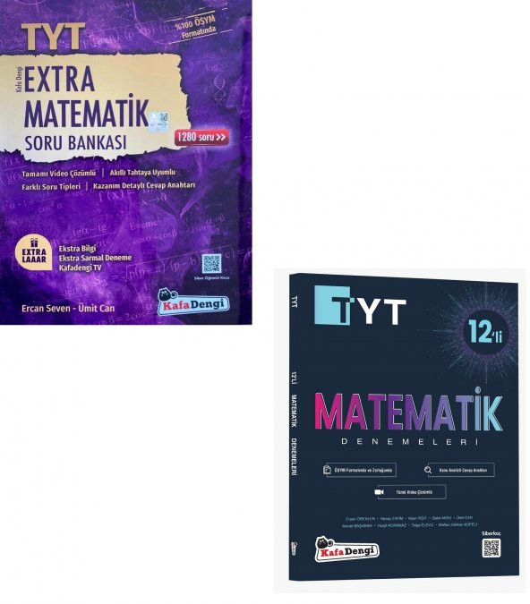 Kafadengi Tyt Matematik Extra Soru + Deneme Seti 2 Kitap 2023 ürün görseli