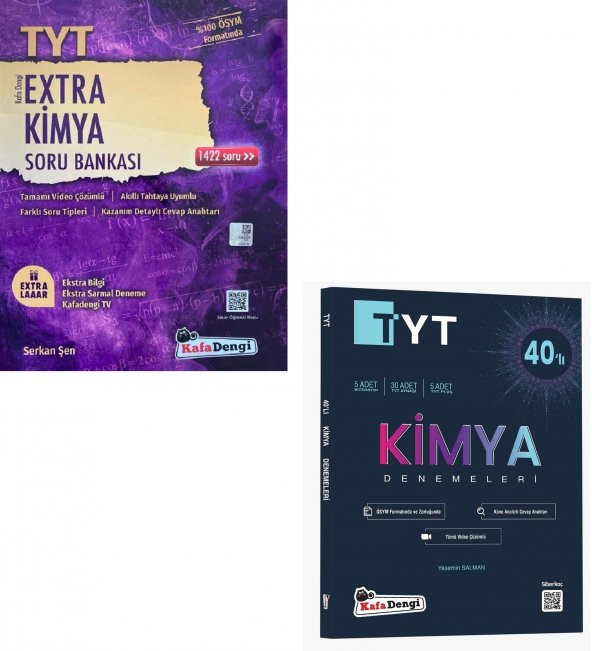 Kafadengi Tyt Kimya Extra Soru + Deneme Seti 2 Kitap 2023 ürün görseli