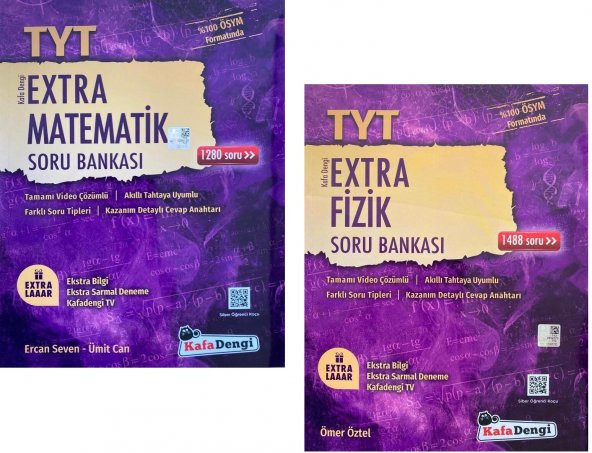 Kafadengi Tyt Matematik + Fizik Extra Soru Seti 2 Kitap 2023 ürün görseli
