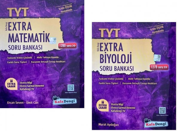 Kafadengi Tyt Matematik + Biyoloji Extra Soru Seti 2 Kitap 2023