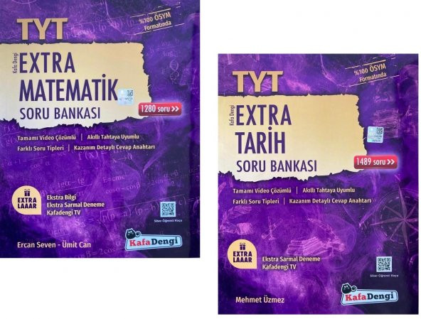 Kafadengi Tyt Matematik + Tarih Extra Soru Seti 2 Kitap 2023 ürün görseli
