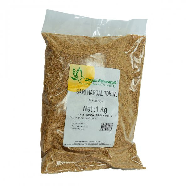 Hardal Tohumu Tane Doğal Sarı 1000 Gr Paket - 2