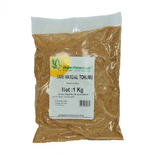 Hardal Tohumu Tane Doğal Sarı 1000 Gr Paket - 4