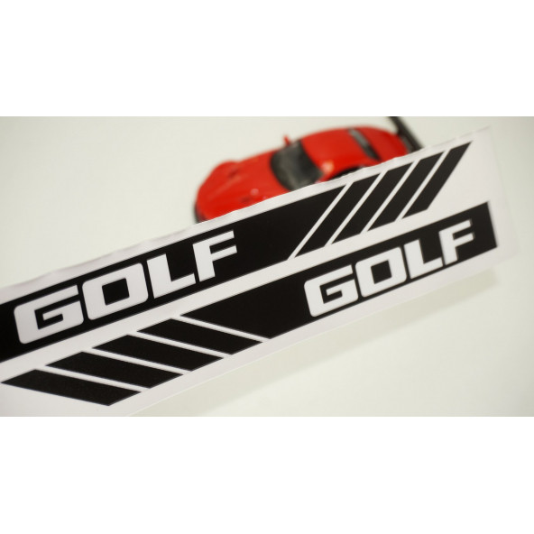Volkswagen Golf Yan Aynalar Selefon Kaplama Sticker Seti - Resim 2