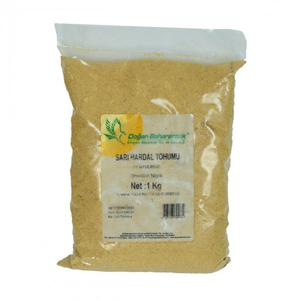 Hardal Tohumu Öğütülmüş Doğal Sarı 1000 Gr Paket - 4