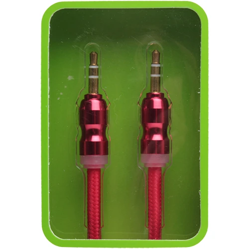 Jopus Kaliteli 3,5mm Aux Kablosu - Kırmızı - Resim 3
