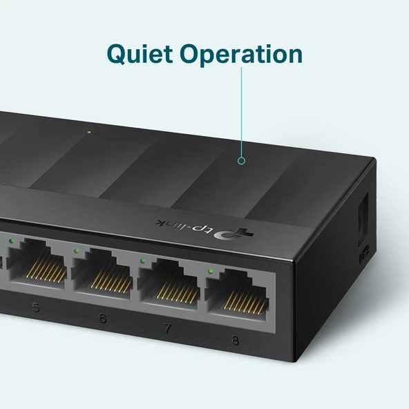 TP-LINK LS1008G 8 PORT GIGABIT LITEWAVE MASAÜSTÜ SWITCH (PLASTİK KASA) - 3