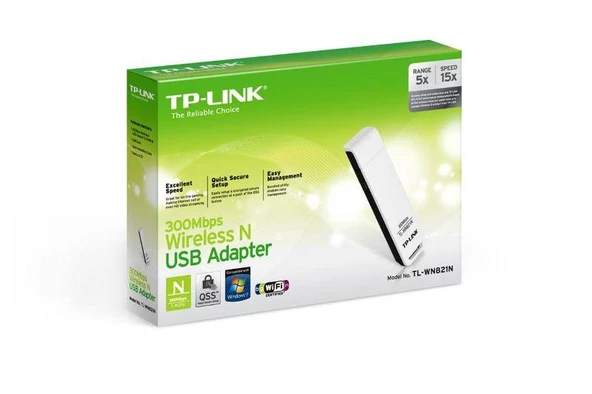 TP-LINK TL-WN821N 300Mbps KABLOSUZ N USB ADAPTÖR - 2