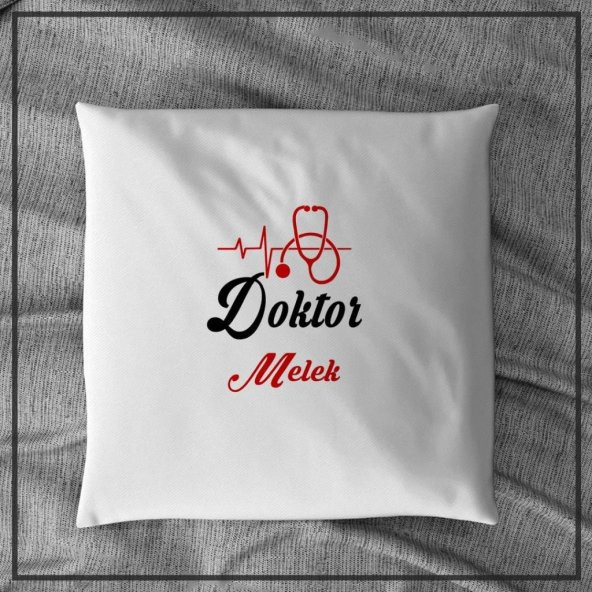 Doktor Melek-3 Tasarımlı Kişiye Özel Baskılı Yastık