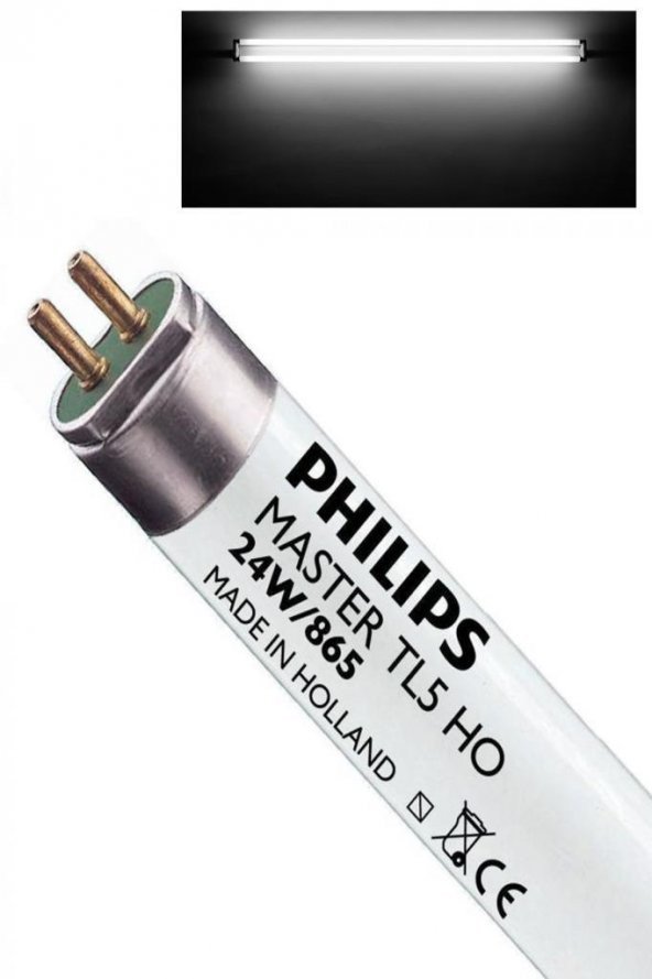 Philips Master TL5 HO 24W/865 T5 Floresan Ampul Beyaz 6500K