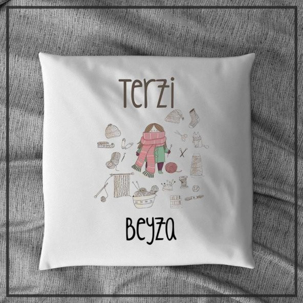 Terzi Beyza Tasarımlı Kişiye Özel Baskılı Yastık - 1