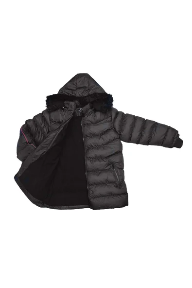 Life For Moda Erkek Çocuk Şerit Detaylı Fermuar Cepli Tüylü Kapüşonlu Şişme Mont Kaban 4001 - 10