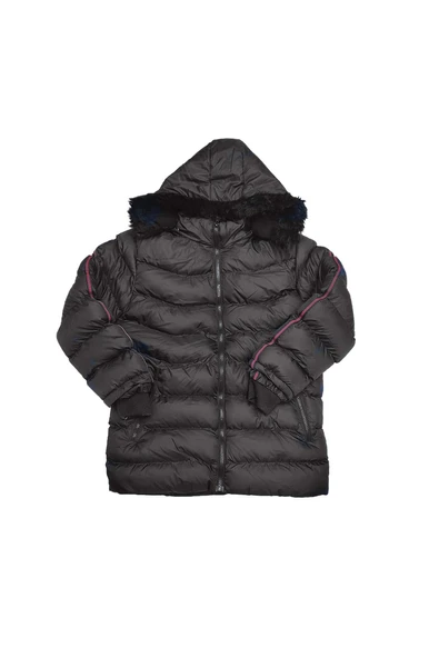 Life For Moda Erkek Çocuk Şerit Detaylı Fermuar Cepli Tüylü Kapüşonlu Şişme Mont Kaban 4001 - 7