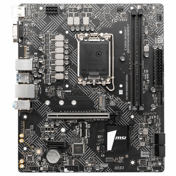 MSI H610M BOMBER DDR4 3200(OC) HDMI VGA M.2 mATX 1700p - 1