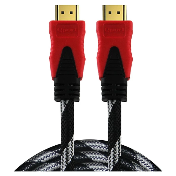 QPORT Q-HDMI15 15M HDMI KABLO 1.4V 3D ALTIN UCLU