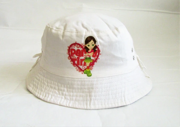 Salarticaret Kız Çocuk Bucket Şapka Beyaz 52 cm