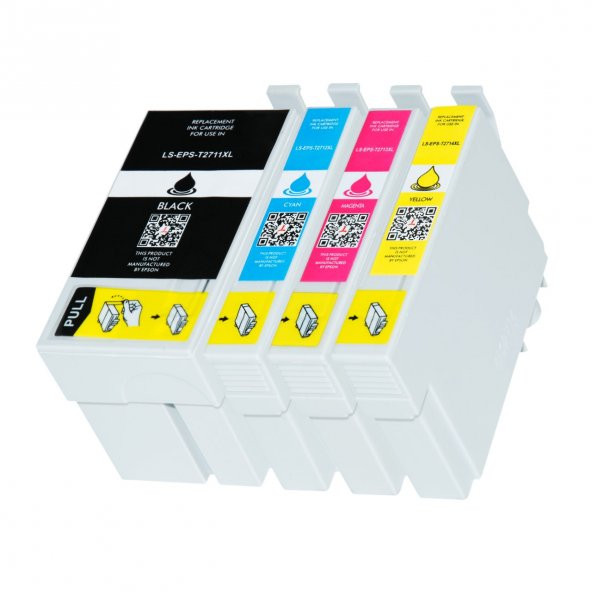 Epson WorkForce WF-7610DWF Muadil Kartuş / Epson 27XL Muadil Kartuş Takımı