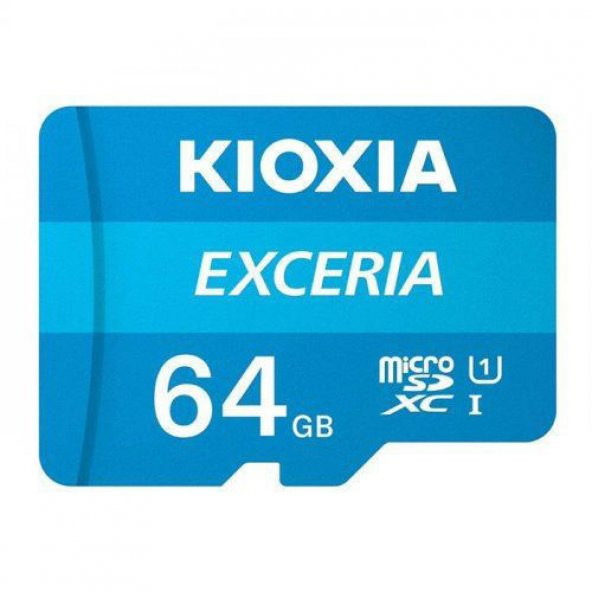 KIOXIA 64GB EXCERIA MicroSD C10 U1 UHS1 R100 Hafıza kartı LMEX1L064GG2