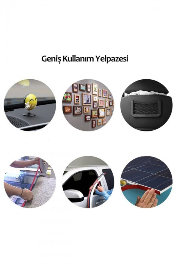 5 Metre 10mm Çift Taraflı Slikon Bant Ultra Süper Güçlü Dayanıklı Şeffaf Bant - 2