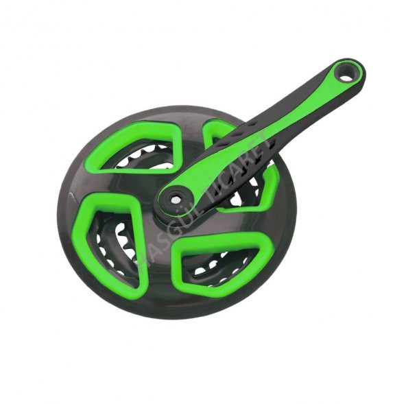 Hsgl Bisiklet 42x34x24 170mm Siyah Yeşil Aynakol Bisiklet Yedek Parça Aksesuar - 5