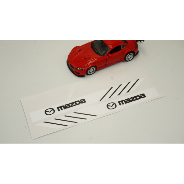 Mazda Yan Aynalar Selefon Kaplama Sticker Seti - 3