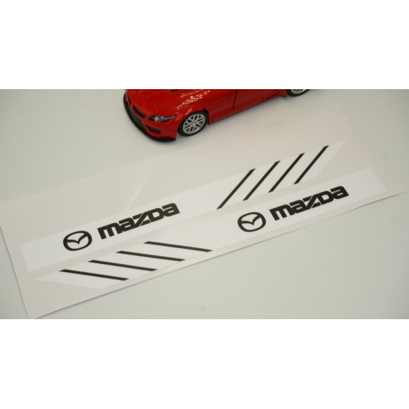 Mazda Yan Aynalar Selefon Kaplama Sticker Seti - 4