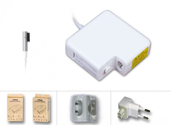 MacBook 661-4339, 661-4485 Adaptörü 60W Magsafe1 16.5V 3.65A