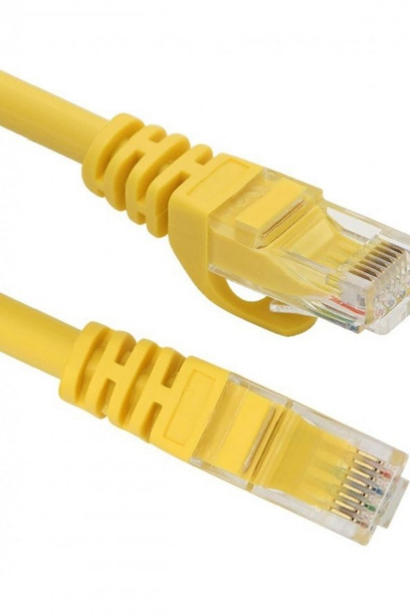 Vcom Cat 6 1 Metre Sarı Utp Patch Kablo Ethernet Kablosu