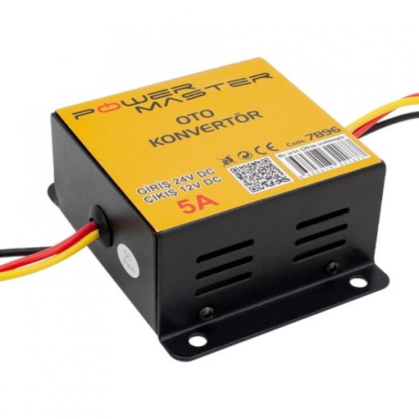 POWERMASTER PM-7896 24V DC / 12V DC 5 AMPER OTO KONVERTÖR - 2