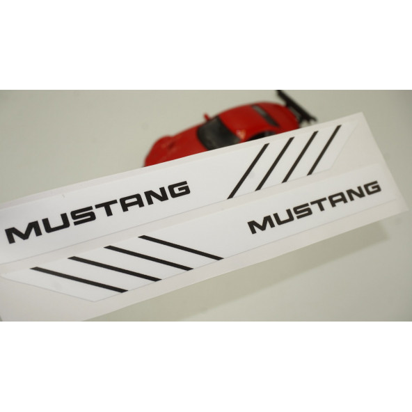 Mustang Yan Aynalar Selefon Kaplama Sticker Seti - 2