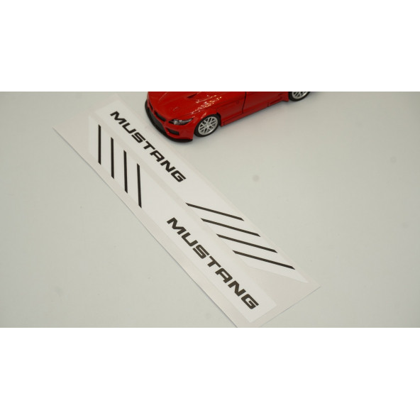Mustang Yan Aynalar Selefon Kaplama Sticker Seti - 5