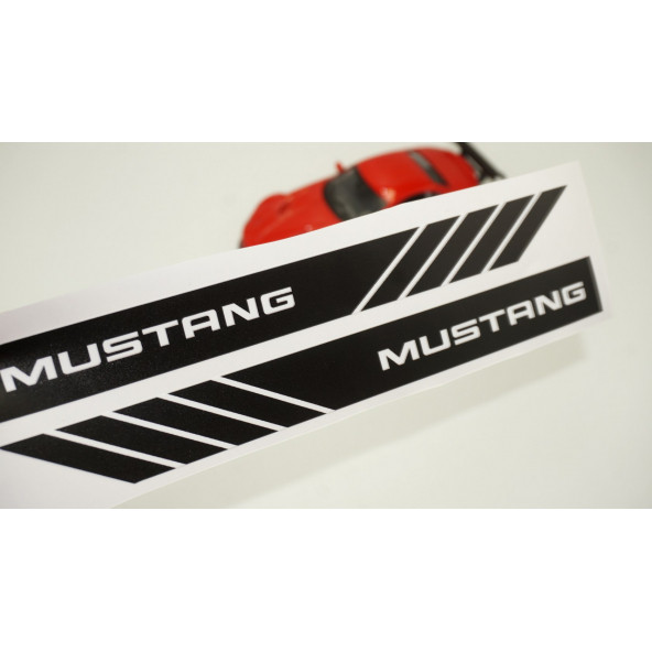 Mustang Yan Aynalar Selefon Kaplama Sticker Seti - 2